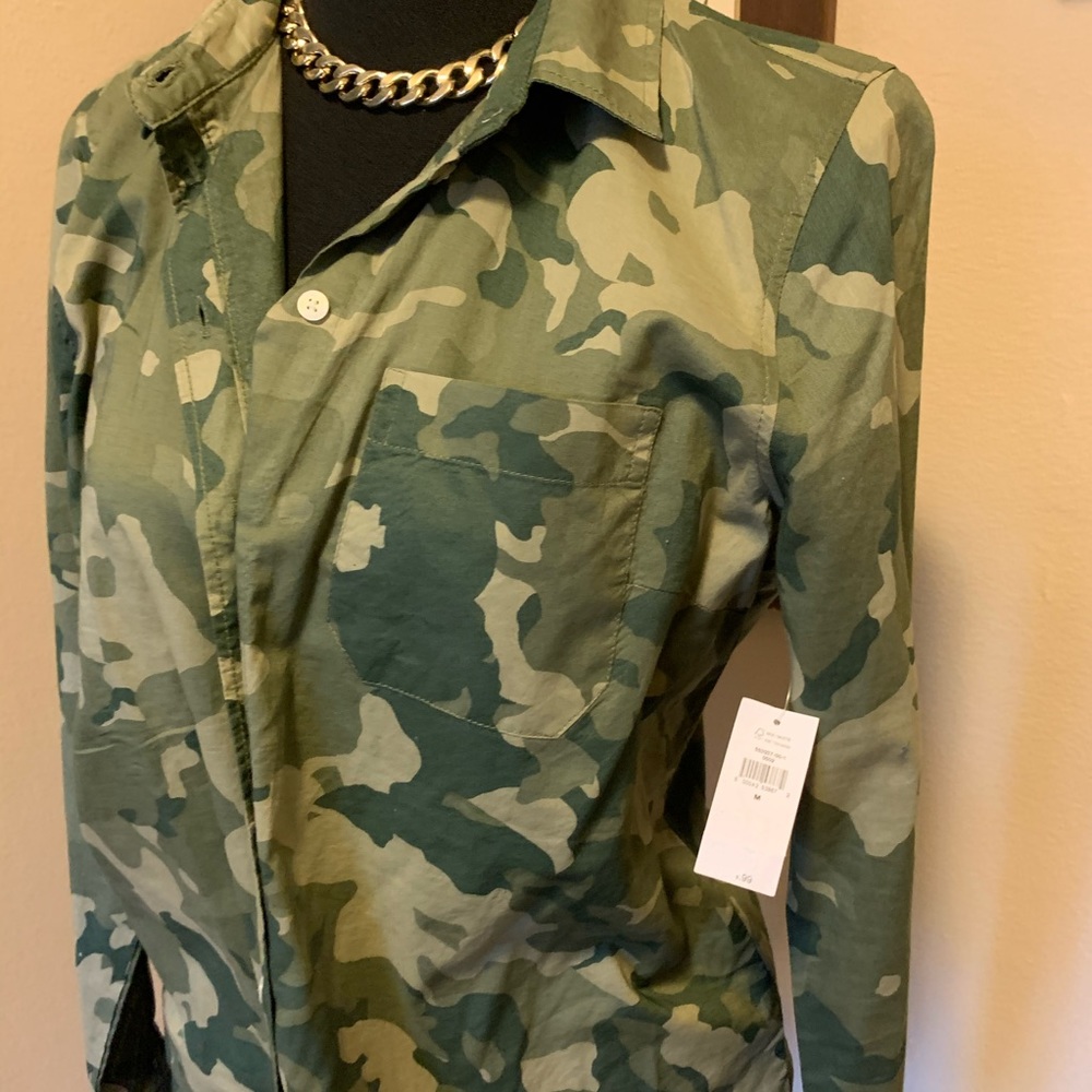 Old Navy camo button down